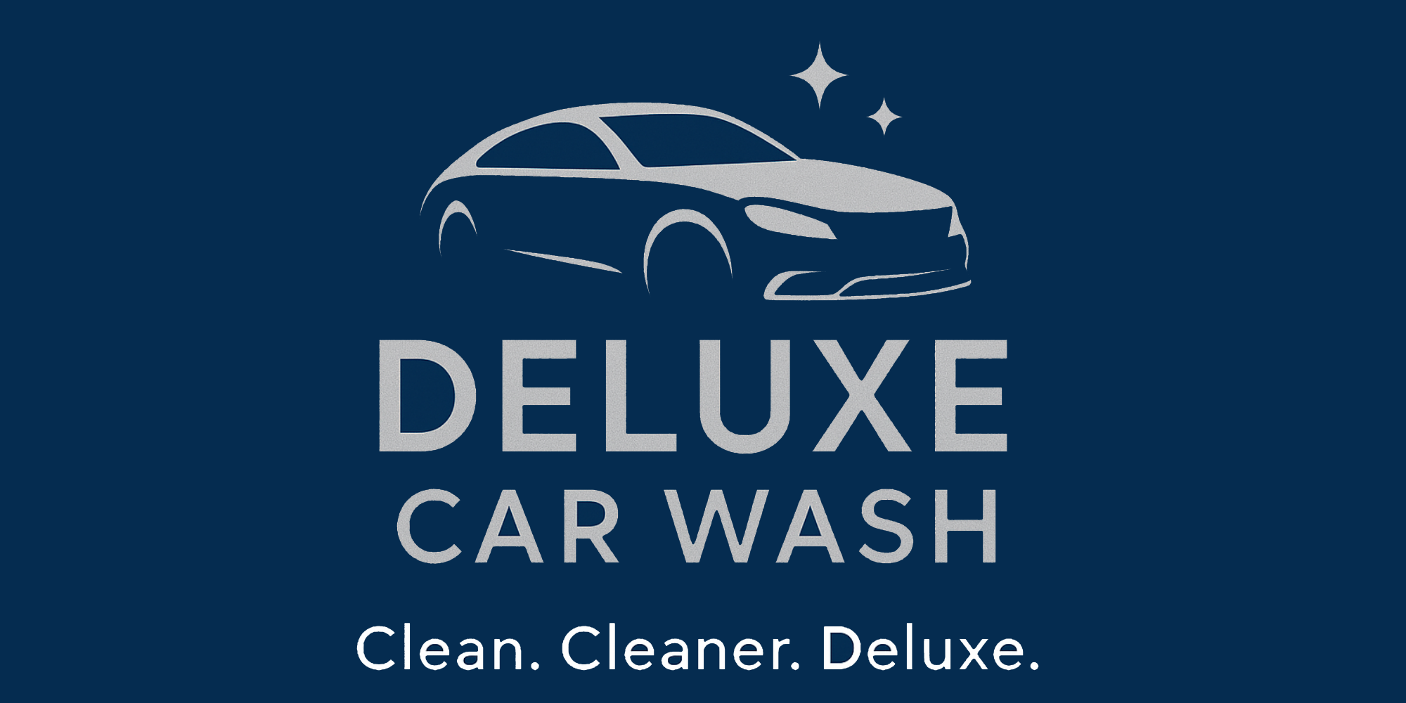 Deluxe Car Wash Banner